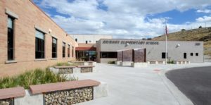 Journey Elementary School in Casper, Wyoming. WLC provided elementary school civil engineering design.