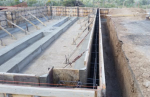 constructing red creek school septic system & leach field engineering