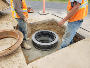zone 2 waterline improvements manhole placement