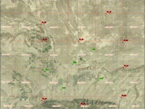 land survey for aerial flight map