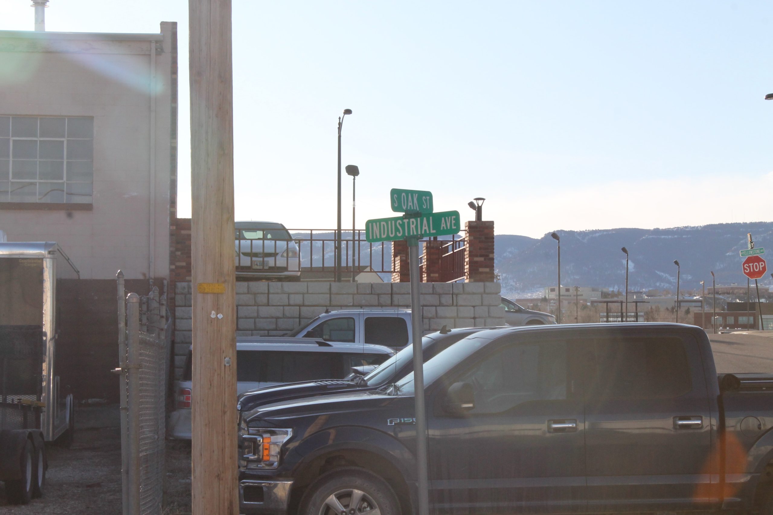 Photos of the "Industrial Avenue" street sign in Casper