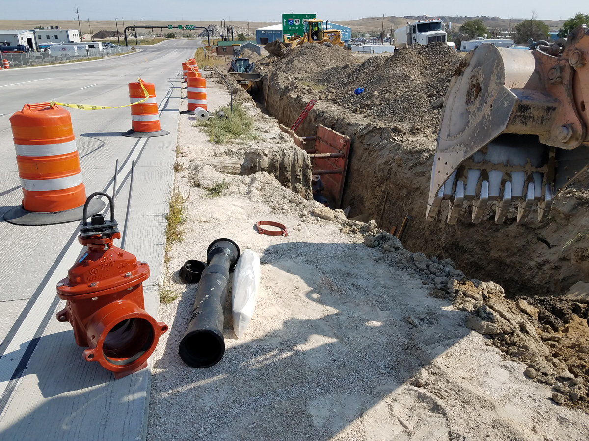 Waterline replacement materials and equipment